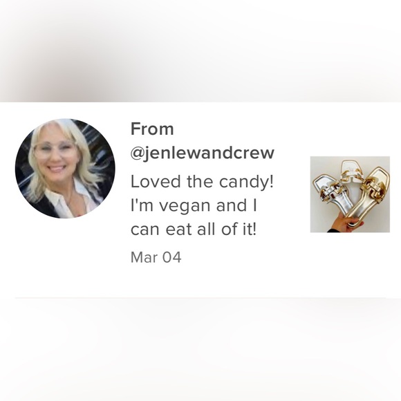 Mona Gold Metallic Slide Sandals - Picture 6 of 6